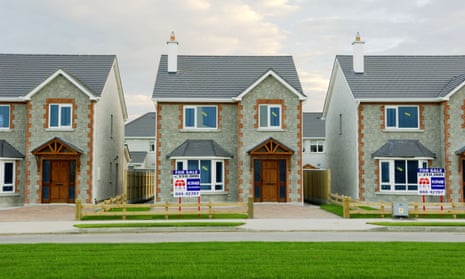 Newly constructed family homes in Westmeath.