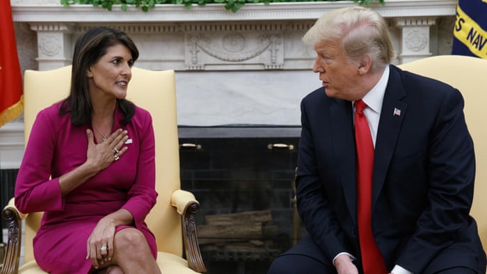 Image result for Nikki Haley resigns as US ambassador to UN, shocking fellow diplomats
