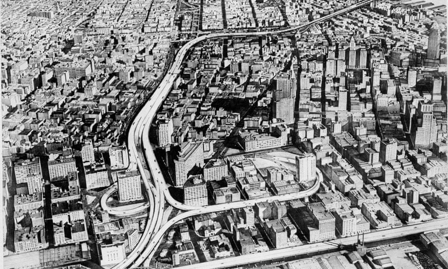 An artist’s sketch from 1959 of the proposed Lower Manhattan Expressway, a 10-lane highway through SoHo and Little Italy that required the demolition of 416 buildings.