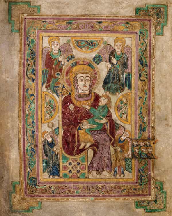 A page from the Book of Kells, considered one of Europe’s finest treasures.