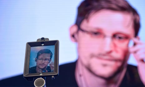 The former CIA employee and whistleblower Edward Snowden.