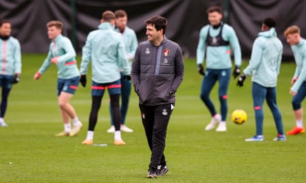 Andoni Iraola of Bournemouth during a training session