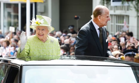 The Queen and Duke Of Edinburgh in Windsor on her 90th birthday