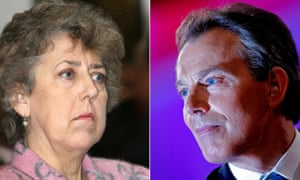 Eliza Manningham-Buller and Tony Blair in 2006.