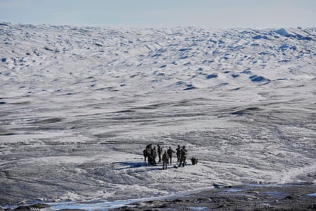 Danish military forces participating in an exercise in Greenland in September 2025.