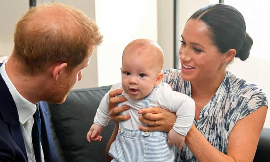 The Duke and Duchess of Sussex with their son, Archie, in 2019