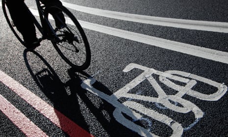 Bike in cycle lane