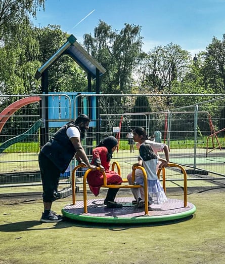 Family on the Roundabout by Khansa Aslam.