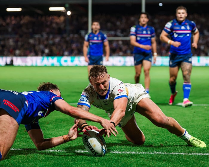 Leeds extend lead at top of Super League after thrilling late win at Wakefield — image supplied by The Guardian Sport's feed
