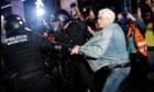 Spanish police clash with thousands of Catalan protesters in Barcelona