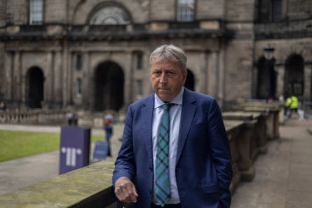 Sir Peter Mathieson in the quad of Edinburgh’s Old College