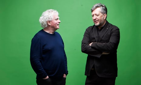 The conductor Simon Rattle, left, and composer Thomas Adès.