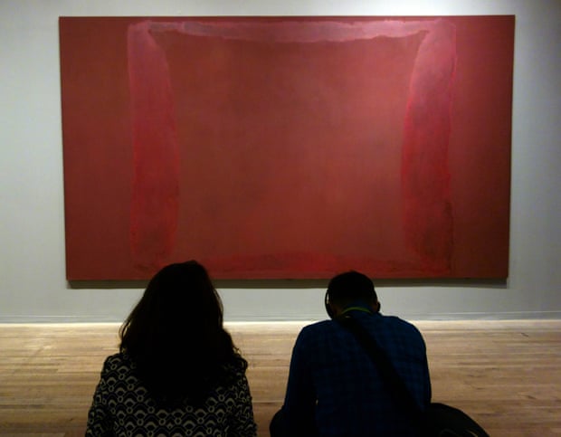 Visitors at Tate Modern’s Rothko room.