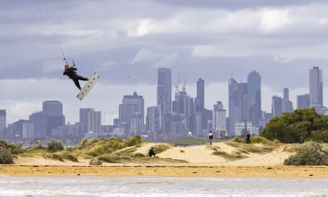Kitesurfer in Melbourne