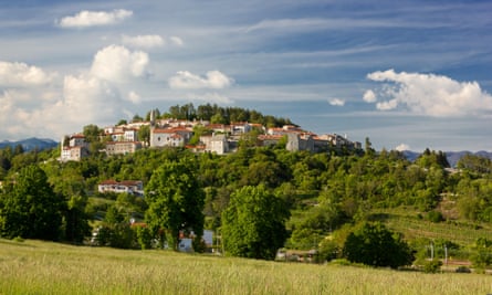 The village of Stanjel, on the slovenian Karst plateau.