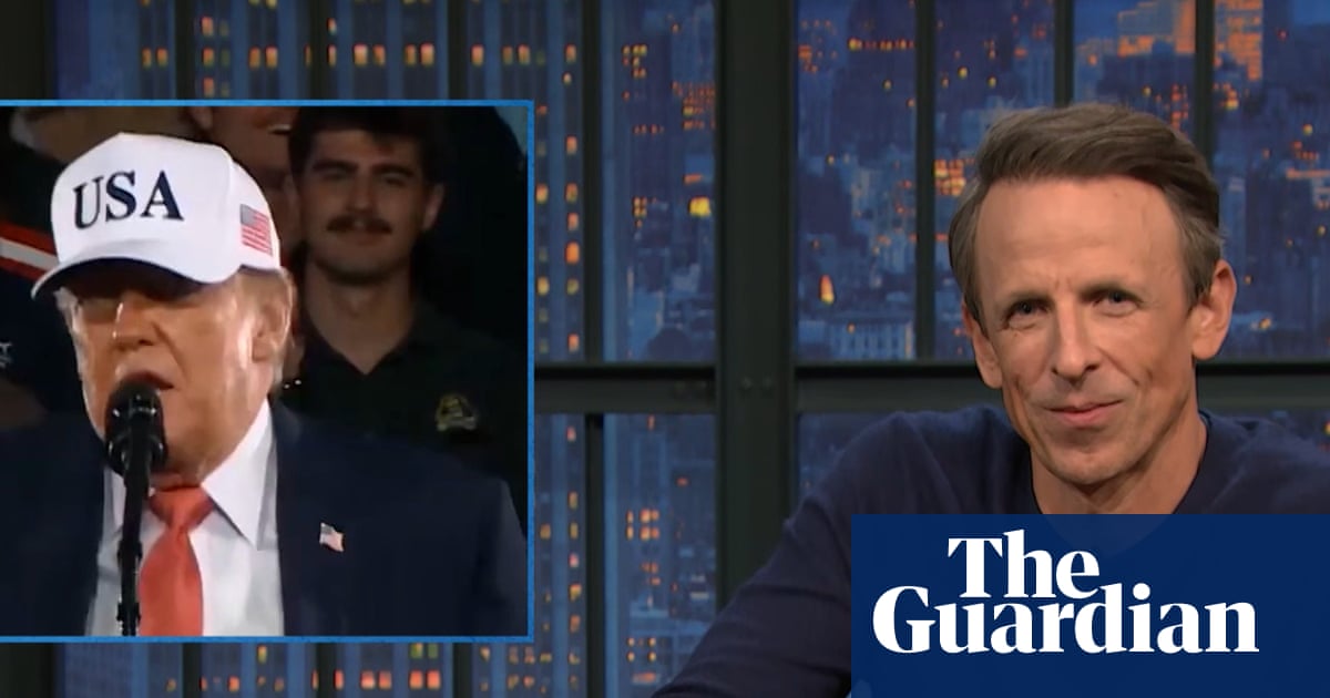 Seth Meyers on Trump’s fixation on men’s bodies: ‘Why are you so weird?’