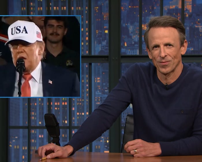 Seth Meyers on Trump’s fixation on men’s bodies: ‘Why are you so weird?’