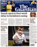 Guardian front page, Wednesday 9 June 2021