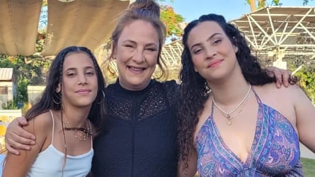 Yahel, 13, with her mother, Lianne, and sister Noiya, 16.