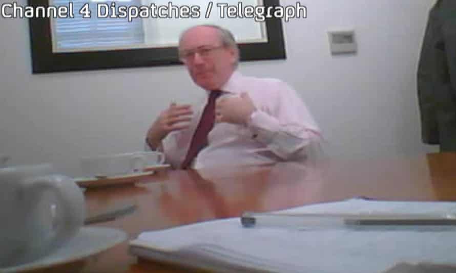 Malcolm Rifkind in Channel 4’s Dispatches