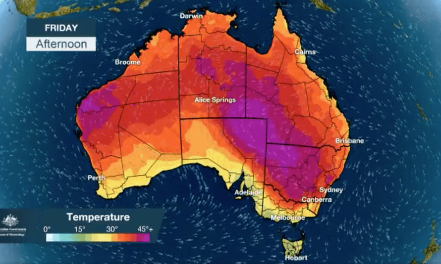Australia Heatwave Overnight Minimum Of 35 9c In Noona Sets New Record Australia Weather The Guardian