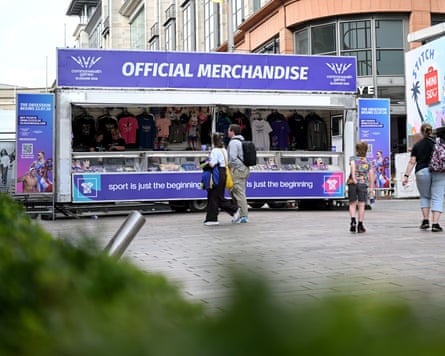A Commonwealth Games merchandise stall