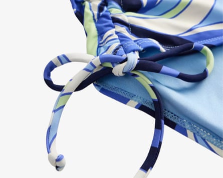 Sainsbury’s Tu Blue Soft Wave Print Full Brief Bikini Bottoms