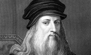 A 19th-century engraving of Leonardo.