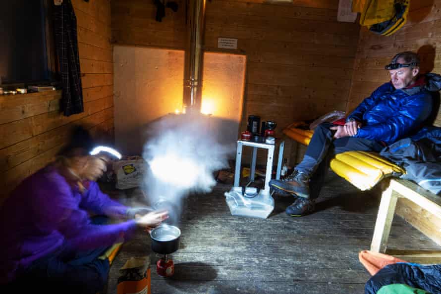 Adrian Pedley, a project manager from Manchester, has been using the hut as a base for climbing the surrounding Munros.