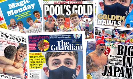 The UK papers on Tuesday 27 July 2021 after team GB scooped up 3 medals in the Tokyo 2020 Olympic games (held in 2021).
