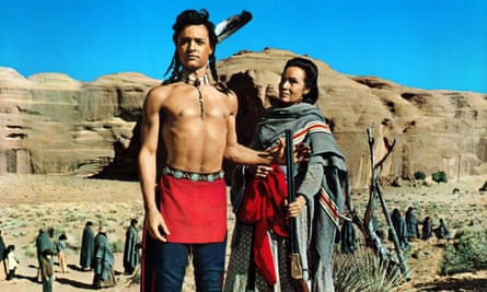 Sal Mineo and Dolores del Rio in John Ford’s Cheyenne Autumn (1964).