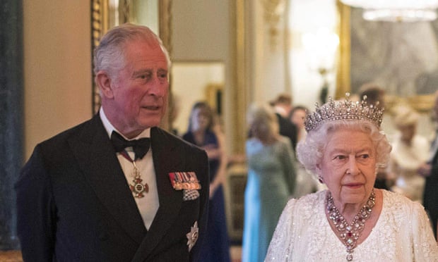 Prince Charles with Queen Elizabeth II