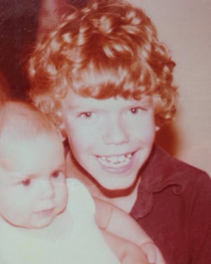 James O’Brien, aged 9 or 10, with the baby of a family friend