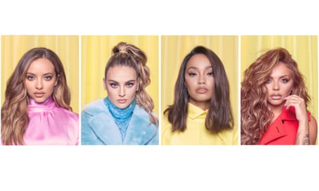Mix and match: (from left) band members Jade Thirlwall, Perrie Edwards, Leigh-Anne Pinnock and Jesy Nelson. Hair by Aaron Carlo; make-up by Adam Burrell; stylist Stephanie Wilson; assistant Dipika Chauhan.