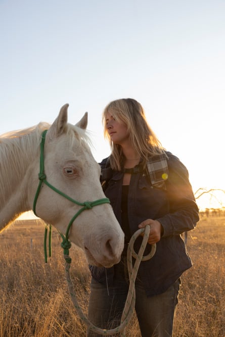 Kodee Judge with her horse Walter.