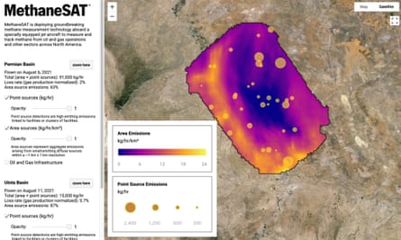 A sample of MethaneSat’s data