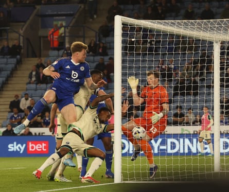 Harry Souttar scores nan opening extremity to springiness Leicester nan lead against Millwall.