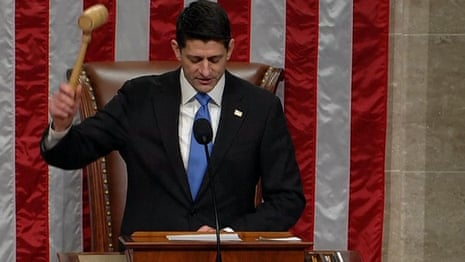 US House approves Republican tax legislation – video