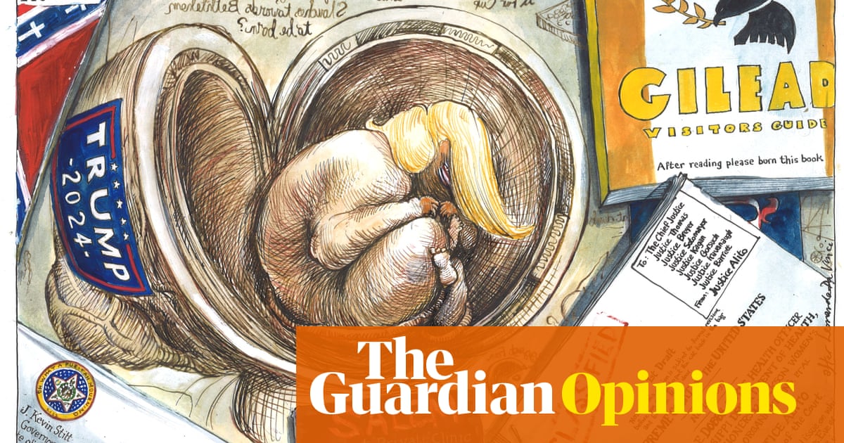 Martin Rowson on the threat to Roe v Wade and Trump in 2024 – cartoon
