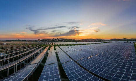 A solar power plant 