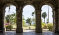A view from the classical portico of Codrington College, which was established on the sugar plantation formerly owned by the Church of England’s missionary arm.