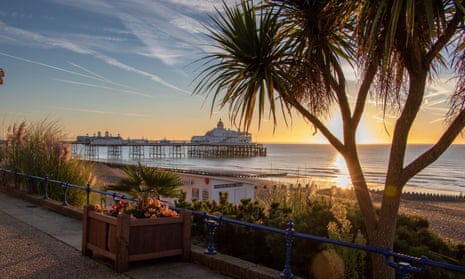 Eastbourne’s palm tree-fringed seafront.