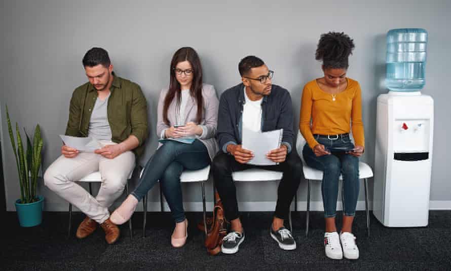 People waiting for a job interview