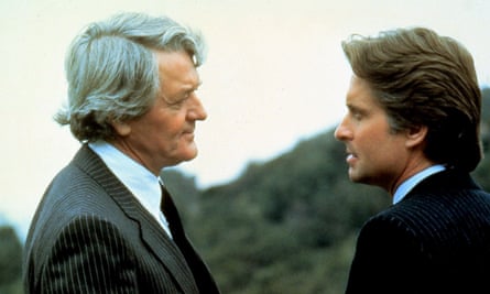 Hal Holbrook. left, with Michael Douglas in The Star Chamber, 1983.