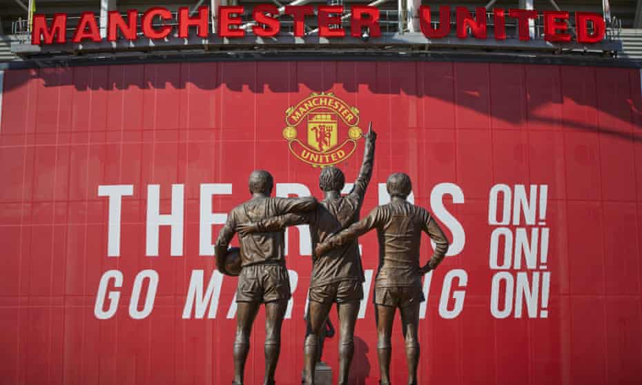 Statues outside Old Trafford