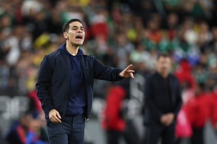 Head coach of Mexico Rafael Marquez gives instructions during an international friendly match between Mexico and Colombia at M&T Bank Stadium on September 26, 2026 in Baltimore, Maryland.