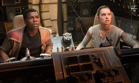 John Boyega and Daisy Ridley in Star Wars: The Last Jedi