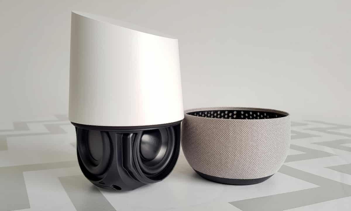 Google Home with speaker exposed