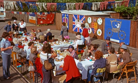 A silver jubilee street party in Seaham, County Durham, June 1977.