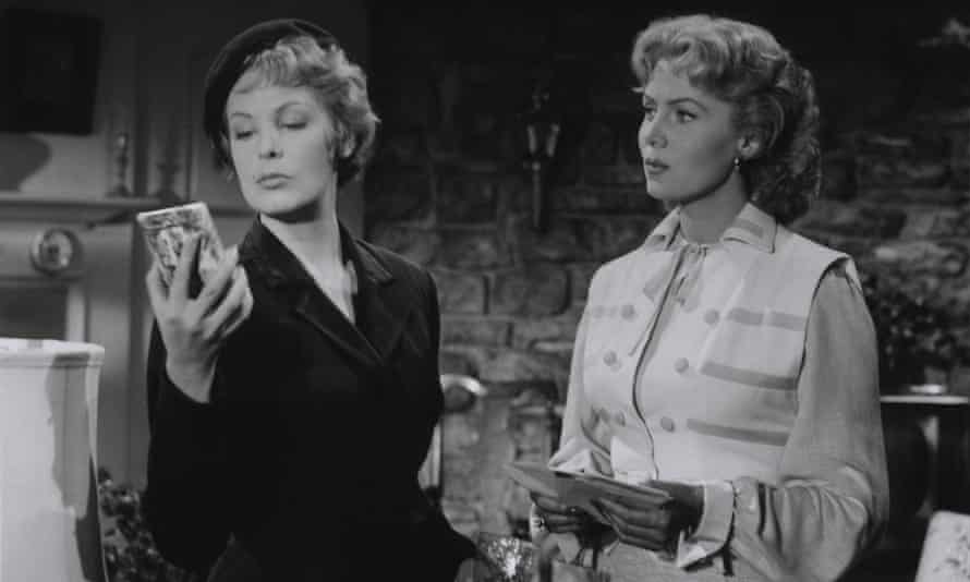 Arlene Dahl, left, and Rhonda Fleming playing redheaded sisters in the 1955 film Slightly Scarlet.